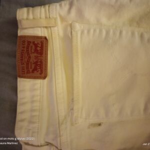 Levi's White Denim Jeans
